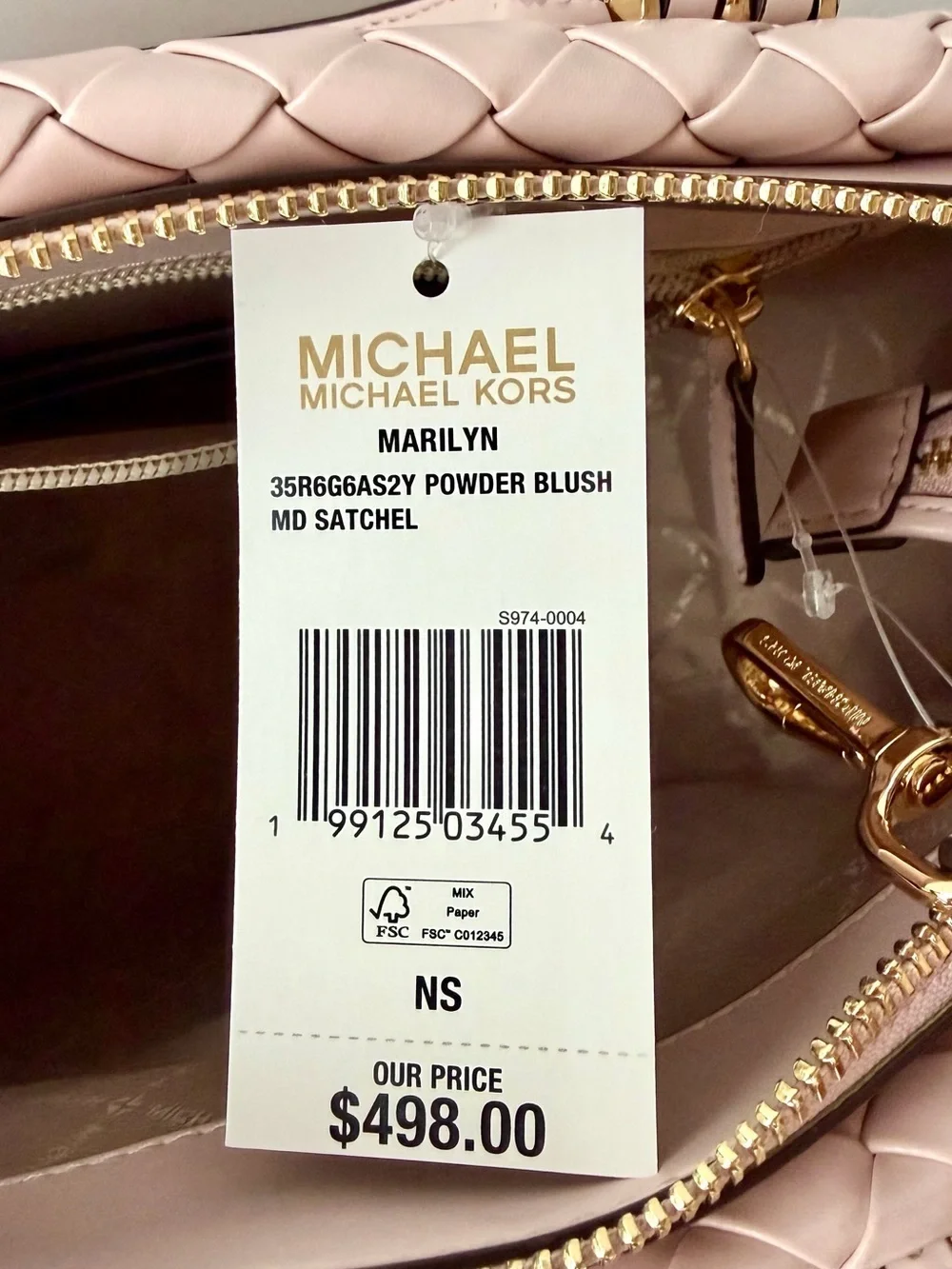 MICHAEL KORS OUTLET Marilyn Medium Woven Satchel